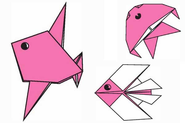 3種熱帶魚的折法