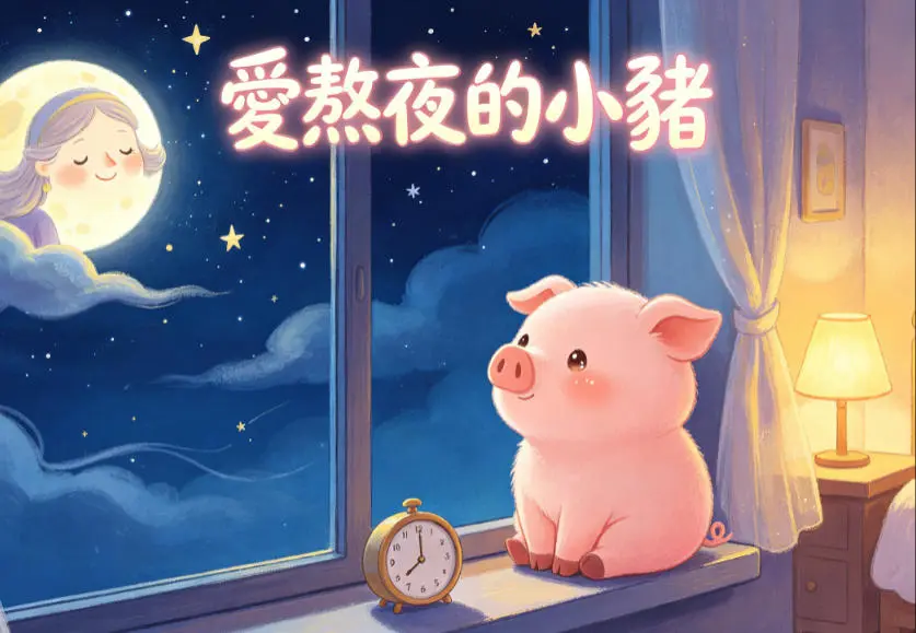 愛熬夜的小豬